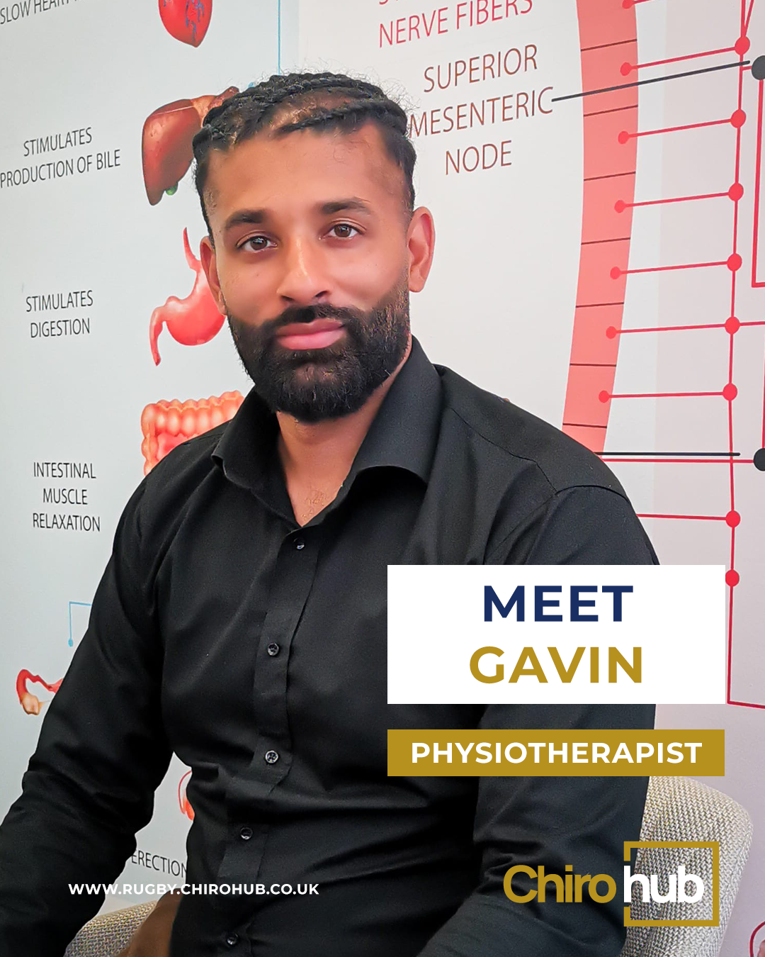 Gavin Ramchelawon MSc physiotherapist at Chiro Hub Rugby